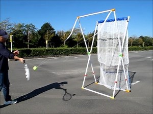 Homemade tennis trainer/テニス練習機
