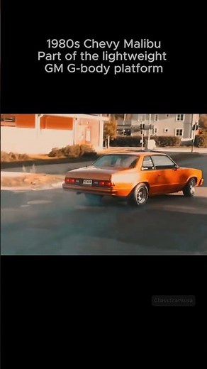 1980s Chevrolet Malibu Burnout & Leaving | G-Body Street Legend 🔥