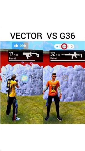 Vector vs G36 🔥 | Free Fire Gun Test | Which Gun Is DEADLY? 😱