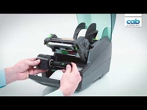 cab MACH 4S Tutorial: Loading ribbon / Transferfolie einlegen