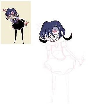 Drawing one of Lavendertowne’s characters!