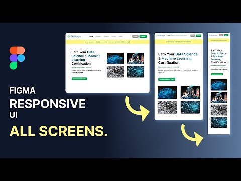 Responsive UI Design in Figma | Desktop, Tablet & Mobile (Step-by-Step)