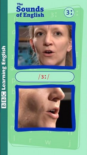 🗣️ How to say the English long vowel /ɜː/ #shorts #english