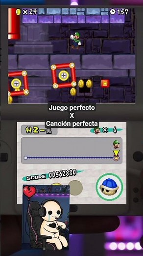 Juego Perfecto X Canción Perfecta 🐱 #mariobros #ds