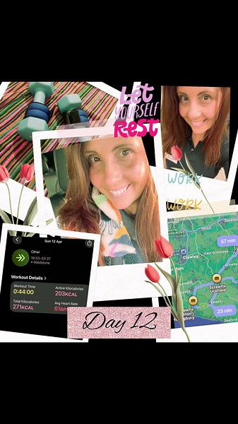 Day 12 of April. Long work day today 💼✨ Fitted in a quick home workout to keep on track 💪 Two BTM sessions with two amazing teams, followed by some store visits to check in and support where needed. Now finally home, catching up on a bit of admin before calling it a day. Feeling tired but proud of everything we got through today 🙌 All cozy in bed now… time to switch off and get some well-earned sleep 😴 Day 12 done ✔️ Night all xxx 💕#resting #worklife #homeworkout #keepgoing #longday