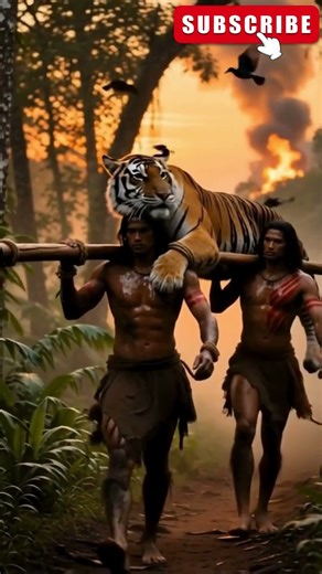 Tough Tribe Tiger Hunter! #food #asianvillagecooking #hunting