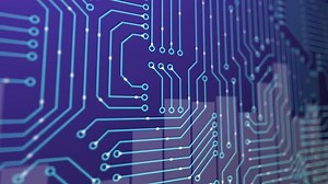 hud line Futuristic. Background with streaming data.