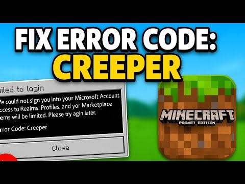 How to Fix Error Code Creeper Minecraft Pocket Edition 2025 (Fast & Easy Guide)