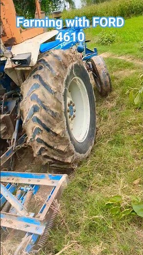 Farming with FORD 4610 #agriculture #farming