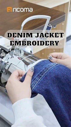 Embroidering a Denim Jacket with the Ricoma STM-1501-10S