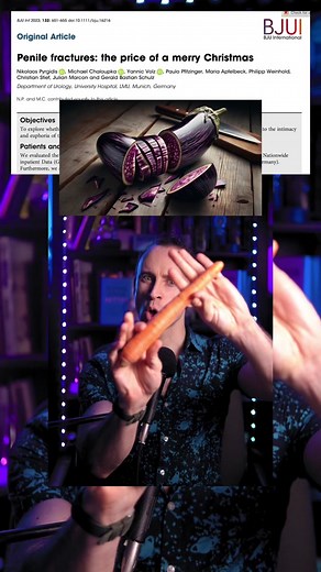 Your best theory gets a 🎖️. ❗️NOTE: All alternate “Tallywhacker” terms were inserted by me for the sake of the algorithm, not by the study authors. 📕 Fun fact: While researching this video I discovered ”Green’s Dictionary of Slang,” which is a delightfully academic alternative to Urban Dictionary, tracking slang term usage across history and providing citations. 📚 Study Info: DOI: 10.1111/bju.16216 DOI: 10.1111/bju.14167 ⚠️ Study Limitations: The overall study sample size of 3,421 fractures i