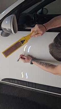 Процес виправлення вм'ятини без фарбування PDR через скло. #repair #tools #detailing #pdr #pdrtool