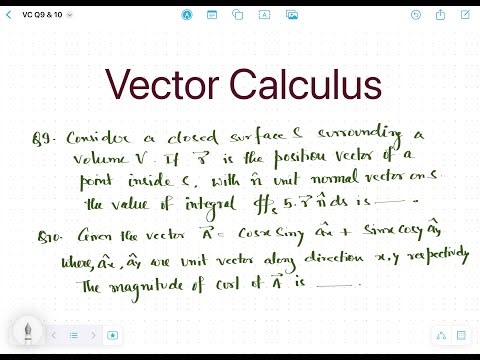 Vector Calculus Series | Question 9 & 10 Solved | Easy Explanation