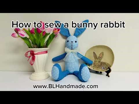 How to Sew a Bunny Rabbit Soft Toy - made by www.BLHandmade.com