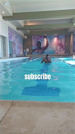 Shadow moving in swimming pool. explosion training