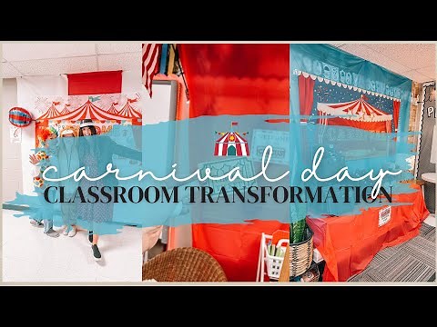 Carnival Classroom Transformation | Circus Themed Day in 2nd Grade 🎪