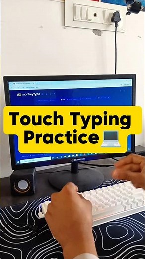 Touch typing practice on monkeytype #monkeytype #touchtyping #typingtest #typingspeed #ldc2026 #asmr