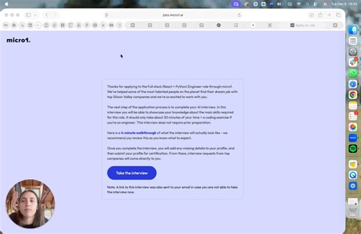 AI Interview Experience