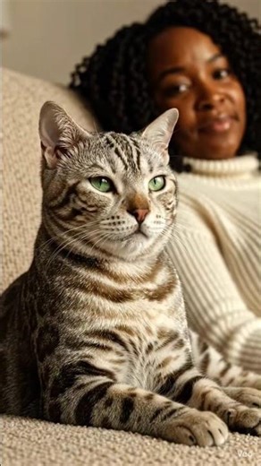 Cat Purrs Through Fireworks: Bengal Overcomes Noise Phobia | Relatable Pet Anxiety Short