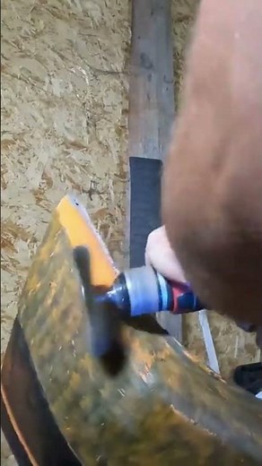 Car Paint Stripping - Removing Paint From Car Bumper Angle Grinder