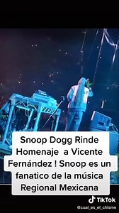 Snoop dogg rinde homenaje a Vicente Fernández 💖 | Teleritmo