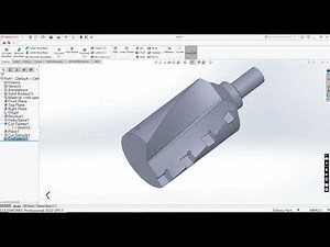 How to pattern pocket along helix curve in solidworks.#solidworks #pattern