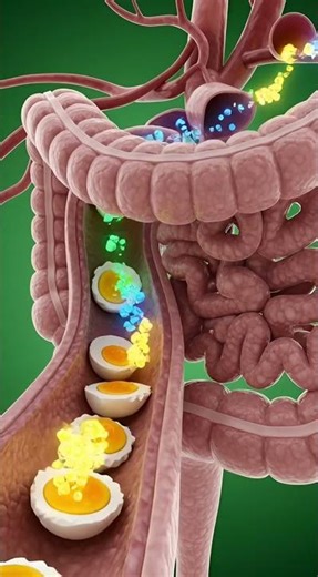 What Happens in the Body When We Eat Eggs in 3D Medical Animation