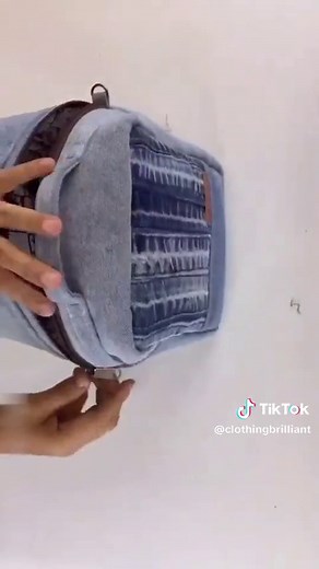 how to sew small denim suitcase tutorial from scrap old jeans #project #shorts #diy #sewinghacks #sewing #handbag #bags #making #tbt #tricks #short #foryou #tips #jeansbag #recycle #fishbag #clothingbrilliant
