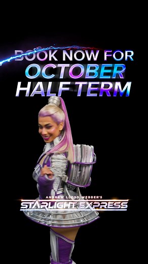 Race to see it this Half Term for a family adventure like no other! Immerse yourself inside a world of speed, song and storytelling at Starlight Express  | Starlight Express London | Facebook