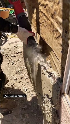 Removing Stucco Tips! #2024 #renovation #stucco #diy #remodel #home #siding #tips #budgetfriendly