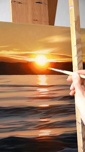 4.6K views · 1.8K reactions | Slowly building light in layers ✨ My current work in progress. I‘m working on defining the shapes and make the colors really pop! Hope you like it so far 﫶 #wavepainting #sunrise #sunset #waveart Music: Mercy Street - I can’t escape your love | Anika Simeth Art | Facebook