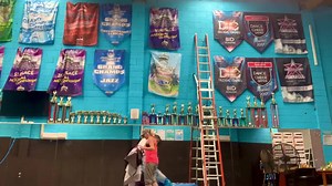 19 reactions | More progress on Studio 4!! 煮 Painting & Banner arrangement was the order of the day  Hmmm... what’s next? Stay tuned!! #youcandance #studio4 #paintingdone #bannersup #gettingthere #whatsnext | You Can Dance | Facebook