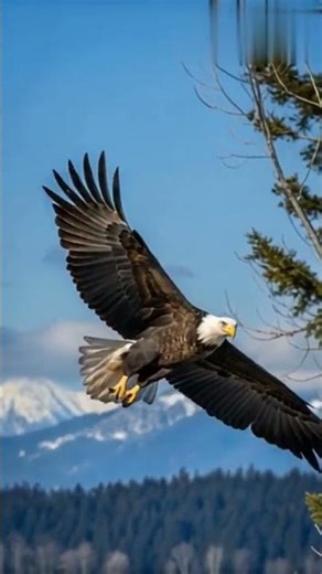 Majestic Eagle Soaring in Slow Motion 🦅✨ | Watch the Beak Move!