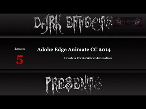 Adobe Edge Animate CC Lesson #13 - Create a Ferris Wheel Animation @edgeanimate