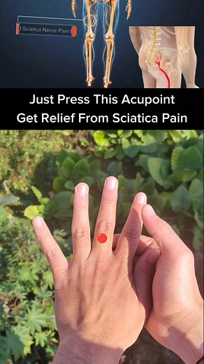 4.3M views · 35K reactions | Just Press This Acupoint For Sciatica Pain Relief press 2-3 minutes daily with both hands Yogvidya #sciatica #sciaticapain #sciaticarelief #backpainrelief #health #fitness #yoga #exercise #fbreelsviral #facebookreel #fbreelsfypシ゚viral #trendingreels2024 #trendingreels #trending #viral #virals # | Yogvidya | Facebook