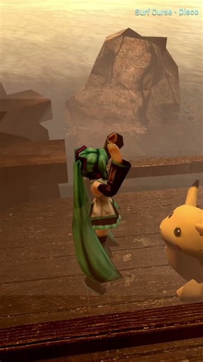 Miku y Pikachu bailando