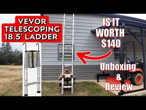VEVOR 18.5 FT Telescoping Ladder Review, is it actually SAFE?
