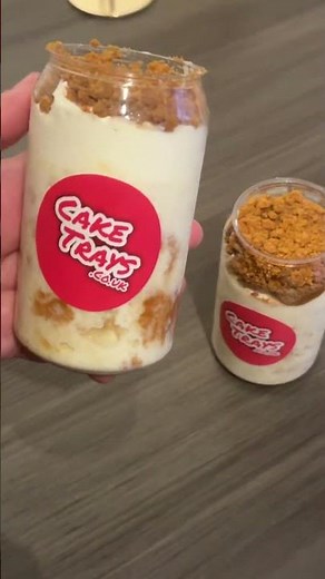 Biscoff Cake in a Can 😍 | Fresh Milk Cake Jars by Cake Trays 🍰