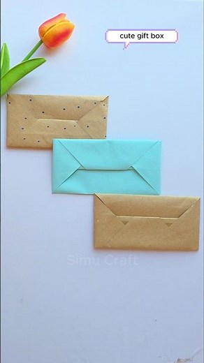 Craft EASY Paper Envelopes 💌📜: Personalize with A4 Size! Easy Making Video Tutorial #crafting #DIY