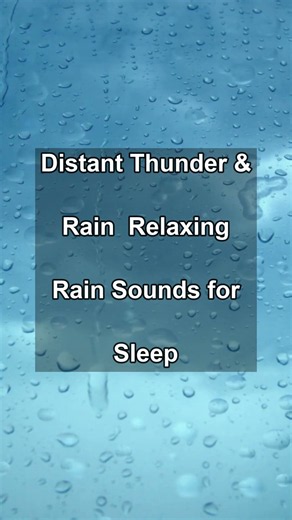Distant Thunder & Rain 🌧️ Relaxing Rain Sounds for Sleep | Watch Full Video