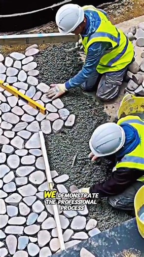 Professional Cobblestone Installation Tutorial | Educational Construction Video🇺🇸