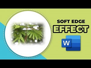 How to add soft edge effect to image in word