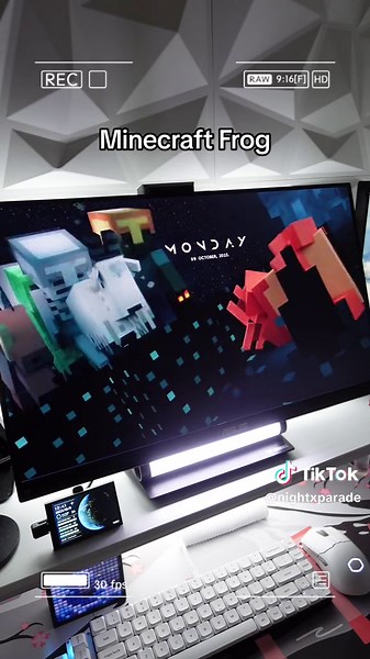 Wallpapers you need | Minecraft Mob Edition #wallpaper #wallpaperengine #tech #techtok #gamingsetup Day/Date & Font Tutorial: @NIGHTPARADE