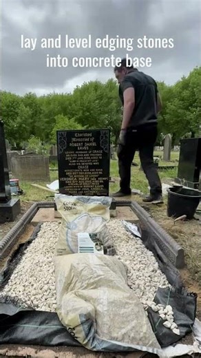 Grave transformation at Anfield Cemetery, Liverpool