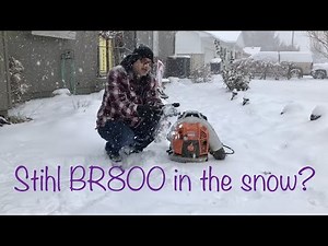 Stihl BR800 in the snow?