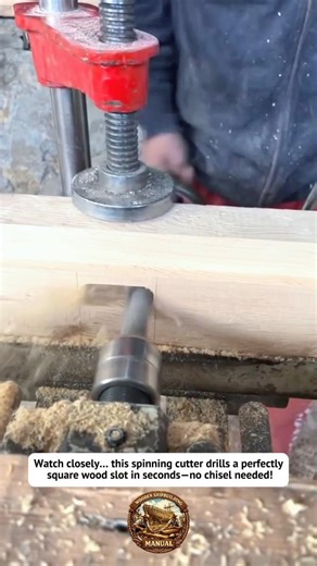 INSANE Wood Slot Drill Trick You’ve NEVER Seen! Perfect Mortise in Seconds! #woodworking #tools #diy