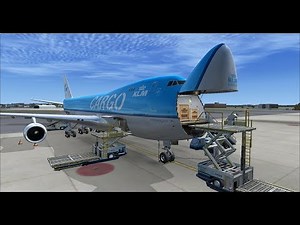 FSX | FSCloud | ESSA - SCEL Cargo trip (via EHAM and SBFZ) | KLM 747-400ERF [GER | ENG] Part 1