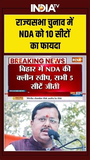 राज्यसभा चुनाव में NDA को 10 सीटों का फायदा #bjp #nda #ytshorts #pmmodi #amitshah #nitinnabin