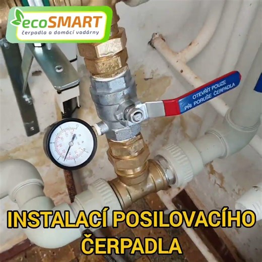 Posilovací vodárna pro zvýšení tlaku. #Shorts