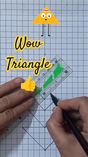 Satisfying Triangle Drawing 🔥 #Shorts #geometryart #mathart